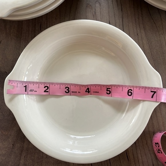 Hall® China 513-WH White 10 Oz. Round Au Gratin Dish Set of 6 in EUC - Picture 4 of 5